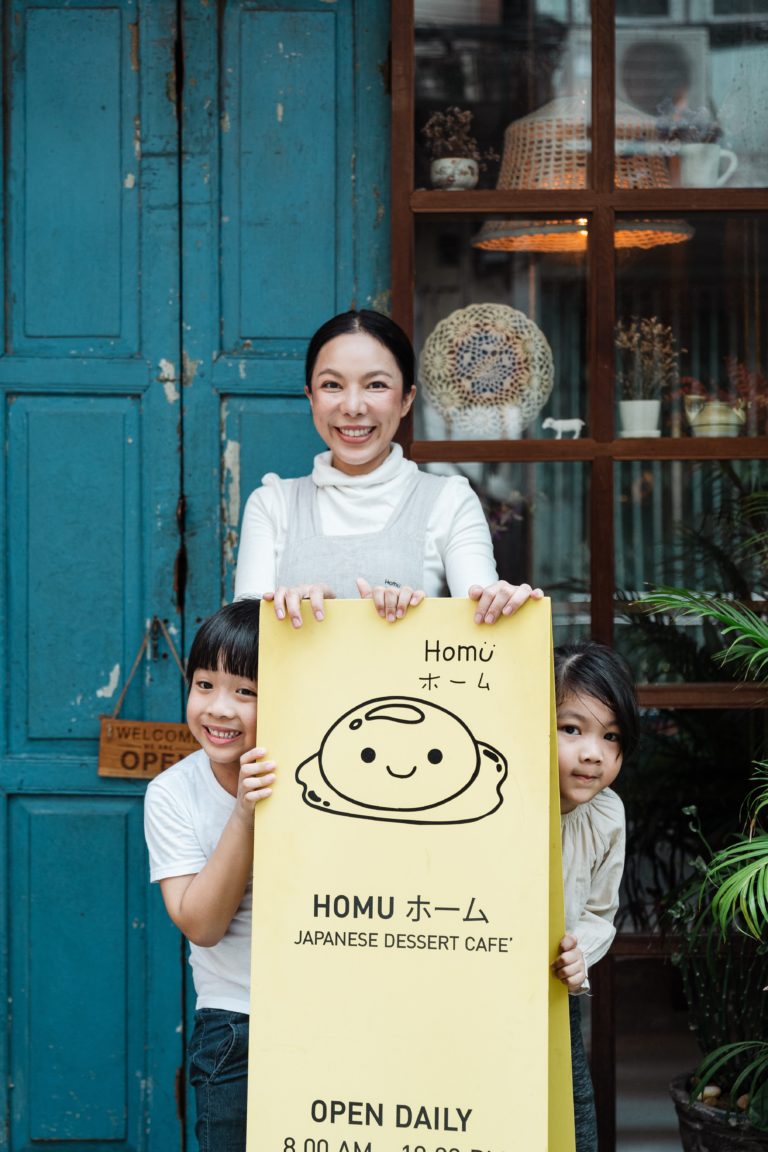 Japanese dessert family business with mother and children symbolizing how to hire your children to get tax benefits topic