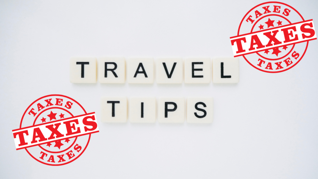 Image on travel tips representing the topic of how to write-off travel expenses